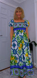 Blossom Bold Print Shirred Dresses