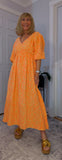 Roma Boho Cotton Dress – Vivid Summer Colours & Puff Sleeves