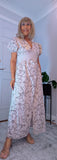 Wilma Bohemian Embroidered Maxi Dress – Ecru
