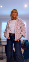 Alize Blush Boho Chunky Bobble Cardigan