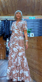 Anastasia Leaf Print Maxi Dress | Summer Style | DitsyDi UK