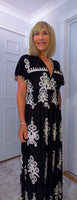 Elissa Dress-Soft Jersey - Bold Print Dress With Shirred Waist (Sizes 8-18)