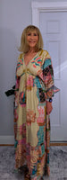 Ember Boho Maxi Dress – Multicoloured Viscose Patchwork Dress