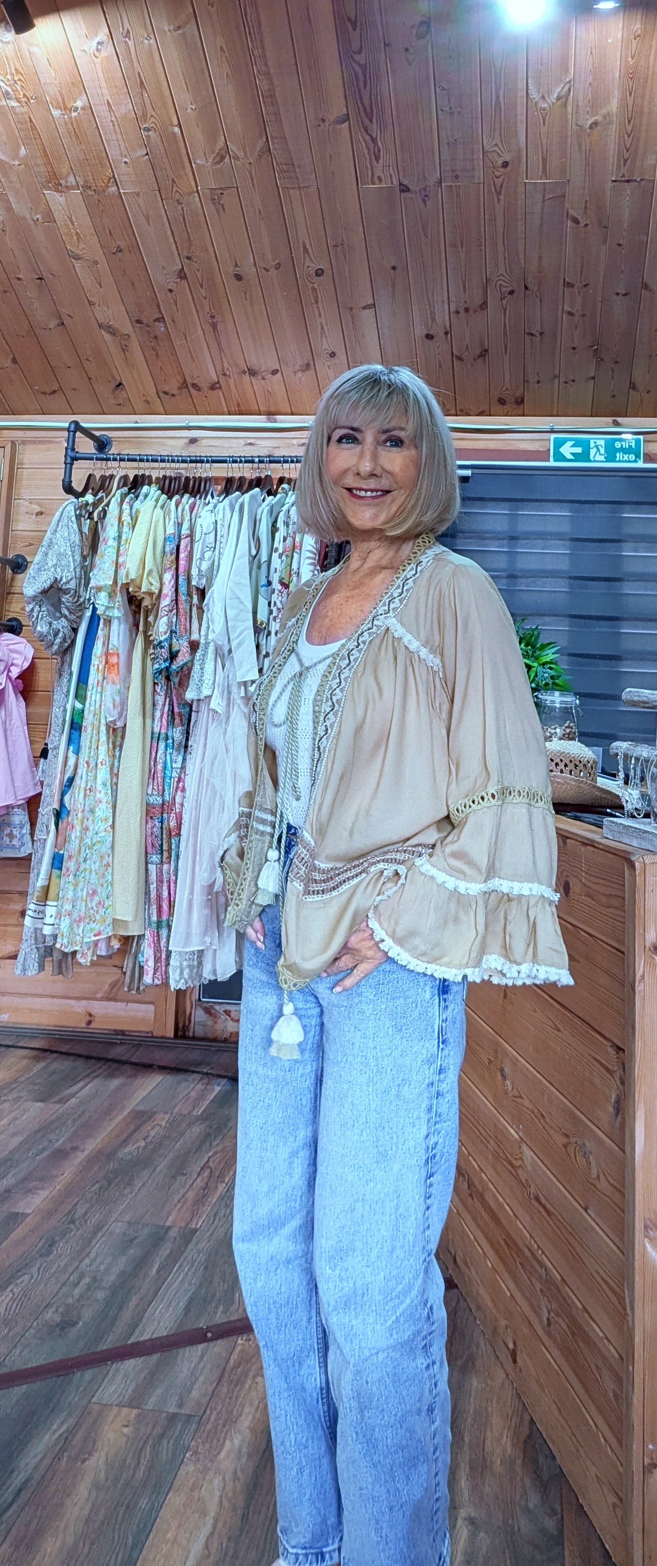 Alma boho blouse available in sizes UK 8 to 14
