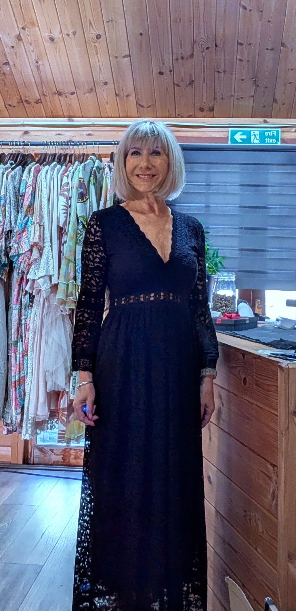 Pearl Black lace dress boho style worn by ditsydi