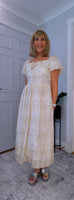 Dorothy Ivory Embroidered Cotton Midi Dress