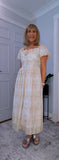 Dorothy Ivory Embroidered Cotton Midi Dress