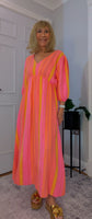 Roma Boho Cotton Dress – Vivid Summer Colours & Puff Sleeves