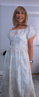 Dorothy Ivory Embroidered Cotton Midi Dress
