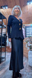Gayle Jewel Button Cardigan –  Black