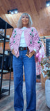 Alexie -Rose Chunky Cardigan- Pink