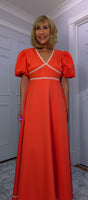 Alexandra Puff Sleeve Dress – Pink or Coral