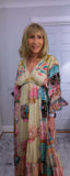 Ember Boho Maxi Dress – Multicoloured Viscose Patchwork Dress