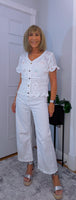 Alice Crochet Cardigan – Vintage Puff Sleeve Knitwear
