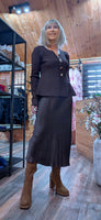 Gretchen Jewel Button Cardigan – Chocolate