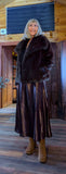 Guinevere Faux Fur Jacket – Double Breasted in Chocolate or Taupe