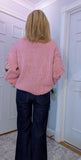 Alexie -Rose Chunky Cardigan- Pink