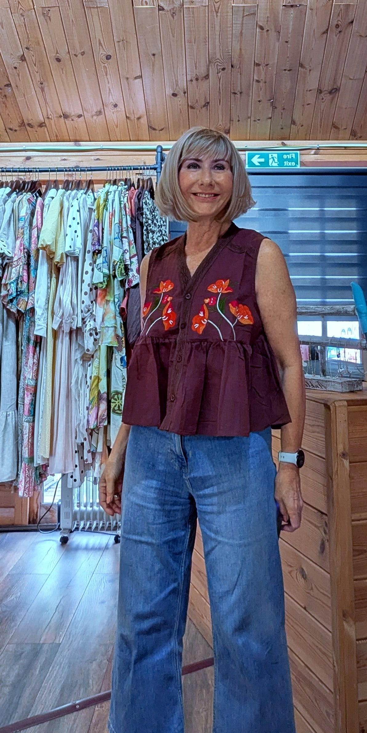 Penelope Embroidered Cotton Blouse