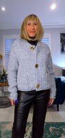 Hilda – Soft Chunky Cardigan with Pockets & Luxe Button Detail