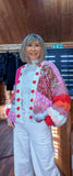 Abby Chunky Handmade Statement  Cardigan –Multi Coloured