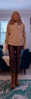 Judy Faux Fur Cotton Jacket- Soft Beige