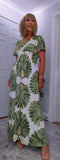 Gianna Dress – Soft Jersey Floral Dress with Shirred Waist (Sizes 8–18)