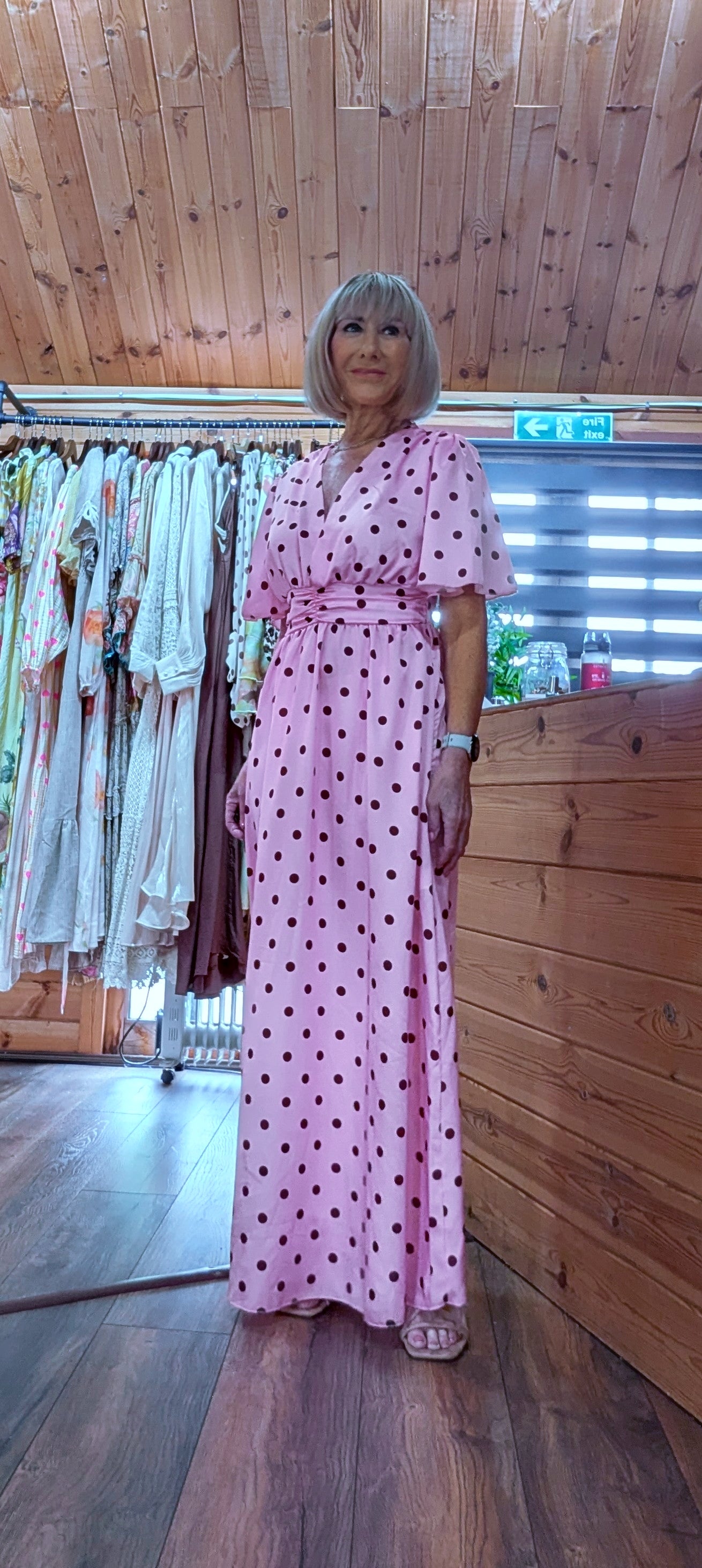 Anya  maxi dress with front split