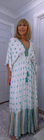 Ava Sequin Maxi Dress – Pink or Turquoise
