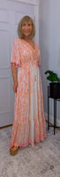 Vienna Maxi Dress – Coral  Boho Style