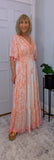 Vienna Maxi Dress – Coral  Boho Style