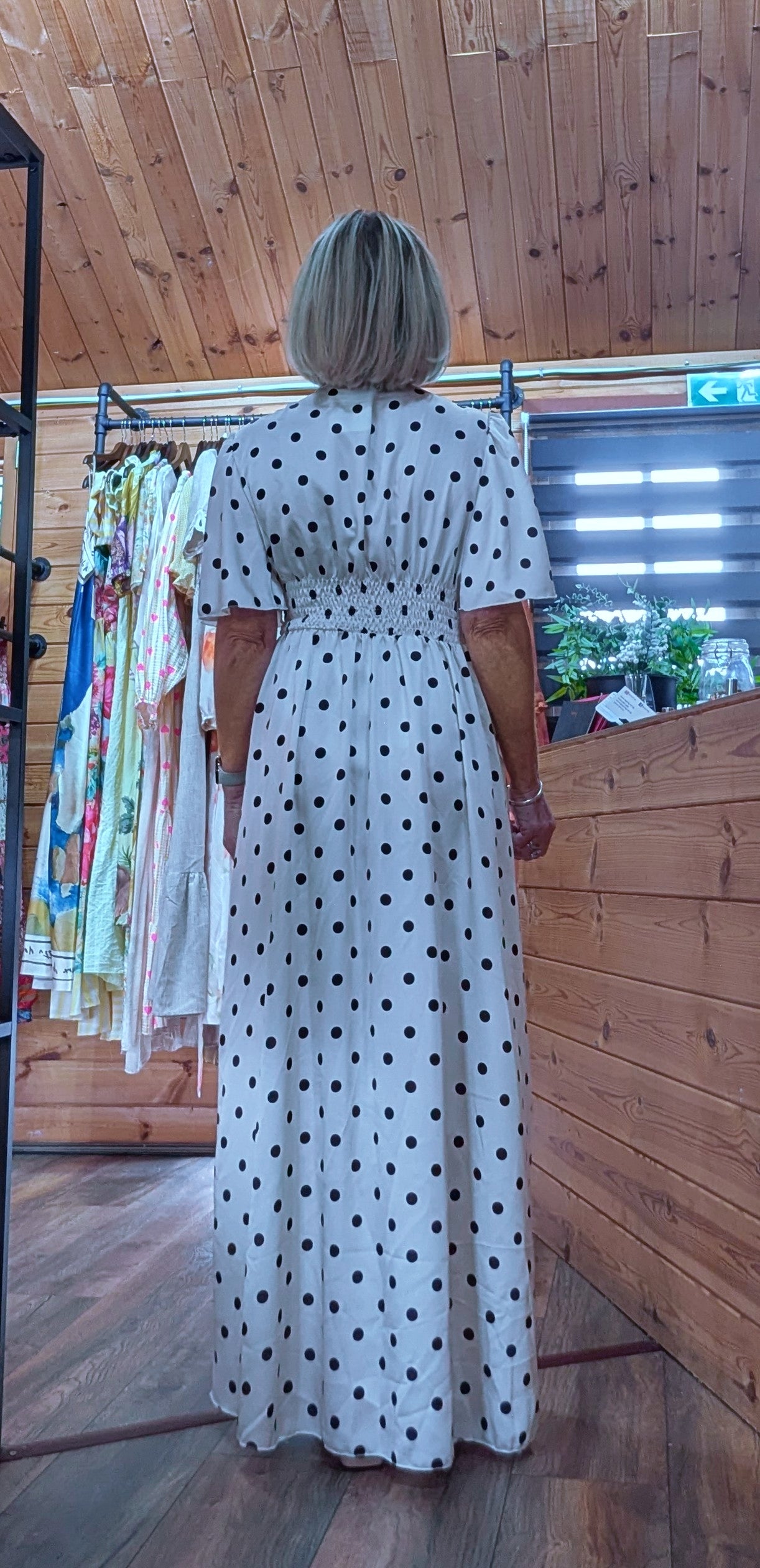Anya maxi dress one size UK 8 to 12 rear view