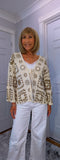 Piper Crochet Cardigan – Ivory & Beige Boho Style