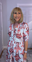 Stella Dress Ditsy Dress With Lace Trim