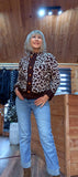 Irene Bold Leopard Print Soft Cardigan with Vintage buttons