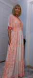 Vienna Maxi Dress – Coral  Boho Style