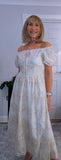 Dorothy Ivory Embroidered Cotton Midi Dress