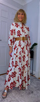Eunice Shirt Dress Bold Red Dress