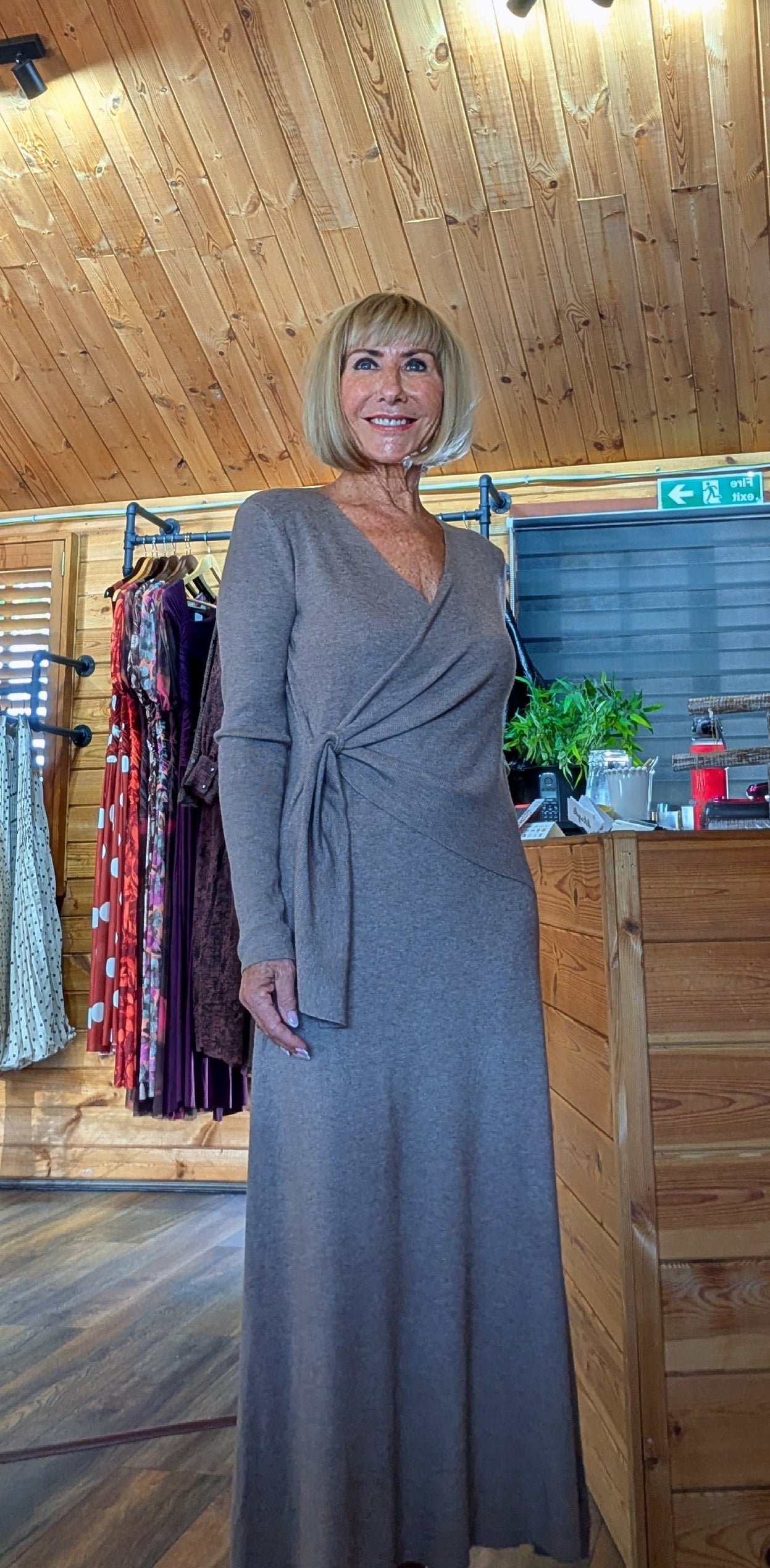 Libby Wrap-Style Maxi Dress
