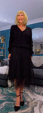 Posy Set – Embossed Cardigan & Babydoll Slip with Tulle