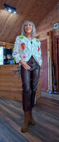 Athena Chunky Cardigan – 3D Fruit & Flower Detail with Sparkly Buttons