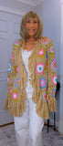 Ora Crochet Cardigan Beige