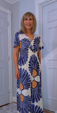 Gianna Dress – Soft Jersey Floral Dress with Shirred Waist (Sizes 8–18)