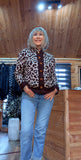 Irene Bold Leopard Print Soft Cardigan – Round Neck -Button Front