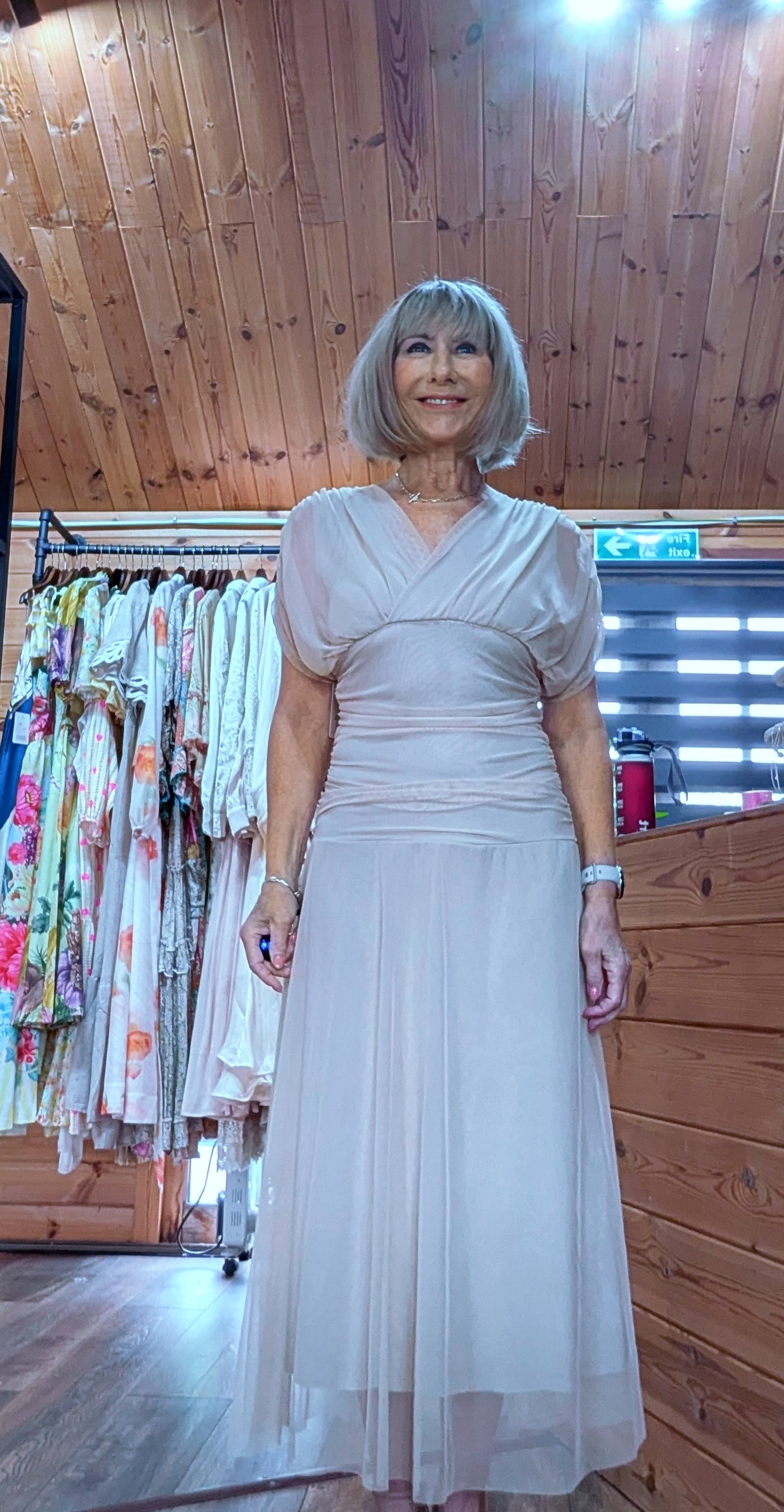 Drop waist occasion dress