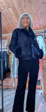 Arabella Faux Fur Jacket – Ivory or Black with Diamante Buttons & Detachable Collar