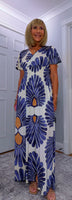 Gianna Dress – Soft Jersey Floral Dress with Shirred Waist (Sizes 8–18)
