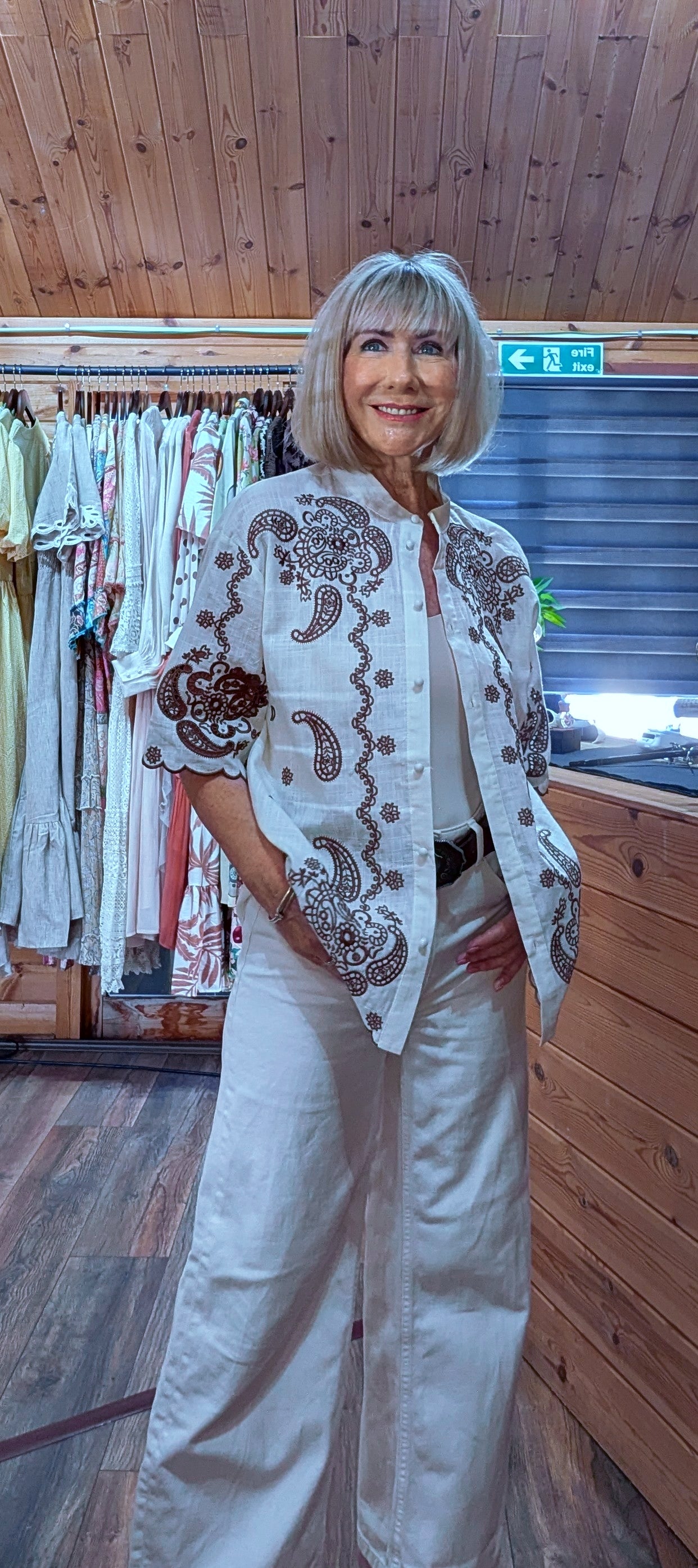 Embroidery Cotton Blouse styled by ditsydi