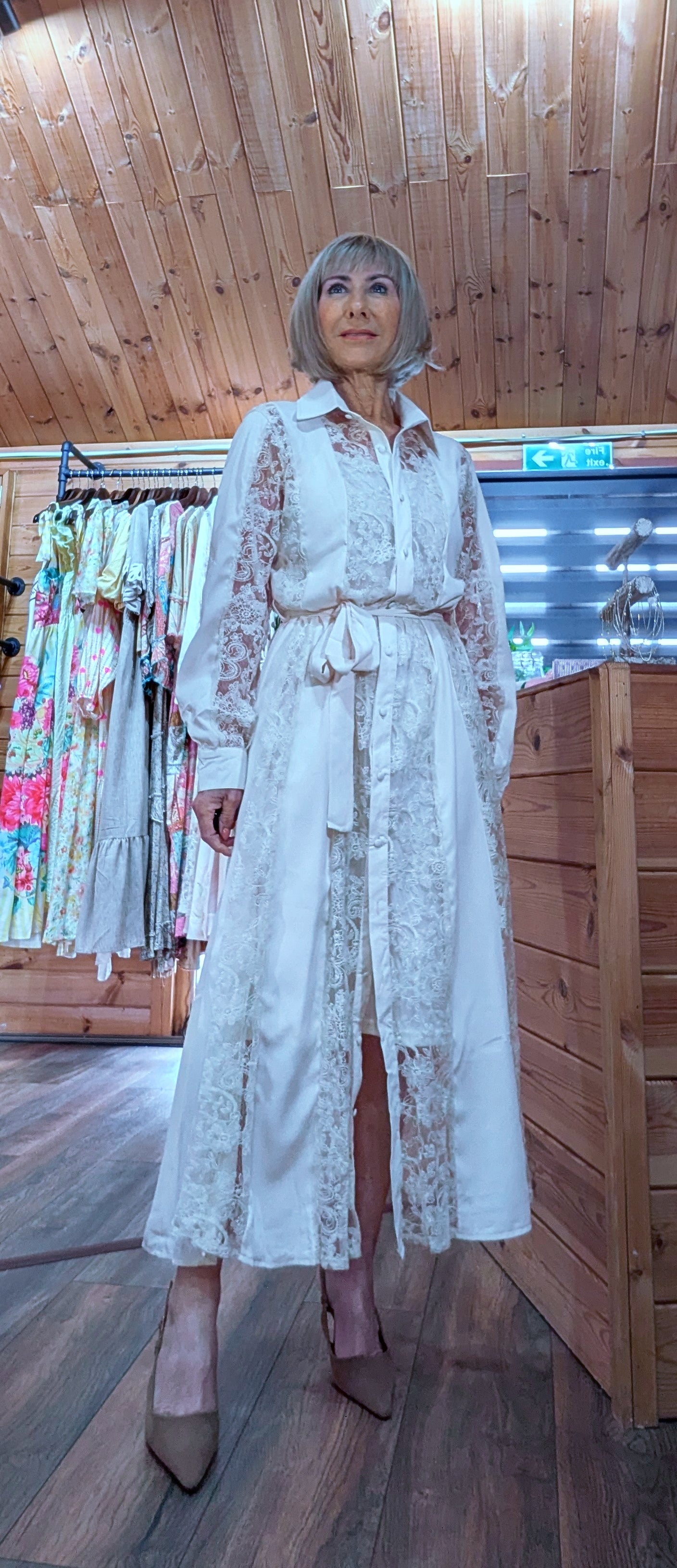 Wedding guest occasion lace dress