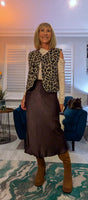 Jada – Sleeveless Leopard Print Gilet Cardigan