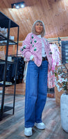 Alexie -Rose Chunky Cardigan- Pink
